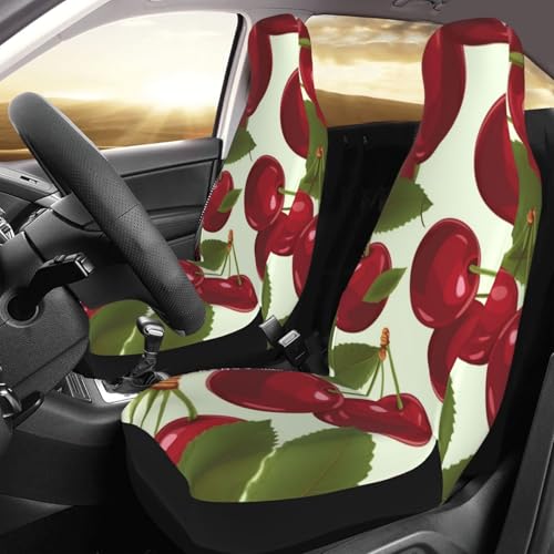 Housses de siège avant universelles Cherry Fruit pour voiture de luxe