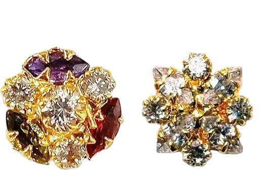 Women The Multi-stone Nosepin | Stylish & Elegant. (Big size) (B0D799X6S1) Amazon Price History, Amazon Price Tracker