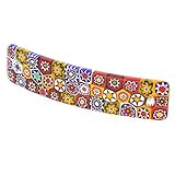 GlassOfVenice Murano Glass Color Splash Millefiori Hair Clip