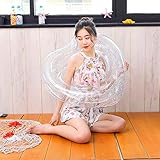 ♥ anillo de natación inflable: fácil de usar y quitarse. un cómodo flotador de piscina o salones de piscina cuando necesite un descanso.