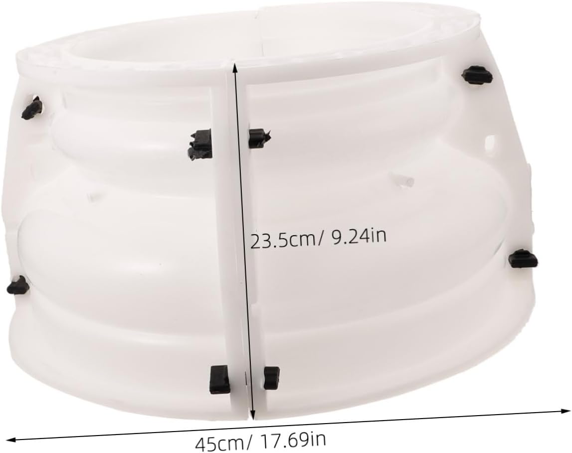 Toyvian Roman Column Base Mold Durable DIY Mold for Elegant Concrete Pillars for Door Decor and for Roman Style Columns