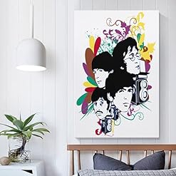 Poster The Beatles – Avatar coloré – Peinture décorative sur toile – Impression moderne pour chambre à coucher – 40 x 60… - Les Beatles, Paul McCartney, John Lennon, RIngo Starr, George Harrison Poster The Beatles - Avatar coloré - Peinture décorative sur toile - Impression moderne pour chambre à coucher - 40 x 60… – Image 5