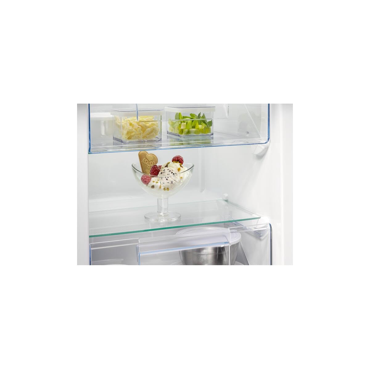 AEG Congelatore da incasso 88 cm, serie 6000 LowFrost: meno formazione di ghiaccio, congelatore a 4 stelle 98L, controllo elettronico, funzione di congelamento rapido, allarme temperatura, tecnologia