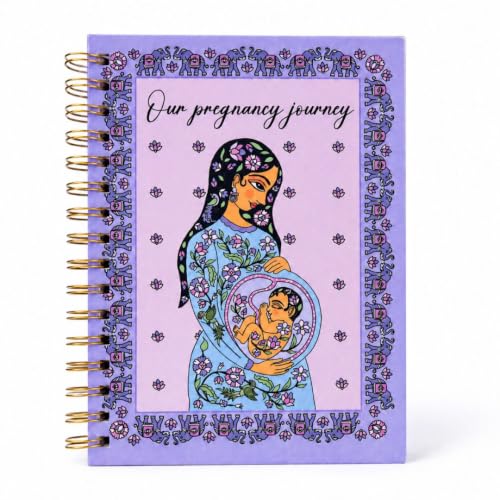 Image of Pregnancy Journal, Designed for 9-Month Tracking, A5 Hardcover