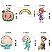 Cocomelon Party Supplies, Cocomelon Party Decoration Birthday Party Favors, Spoons, Fork, Knife, Plates, Table Covers, Banner, Napkins, Balloons, Hanging Decoration Birthday Party Set for Kids Boy