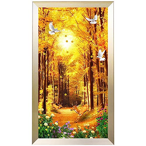 Kit peinture diamant arbre d'argent 70x140cm pour combler les grands murs vides