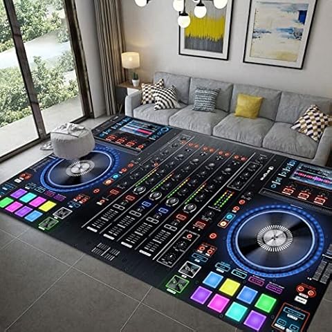 PEIHUODAN Alfombra DJ Música Cover