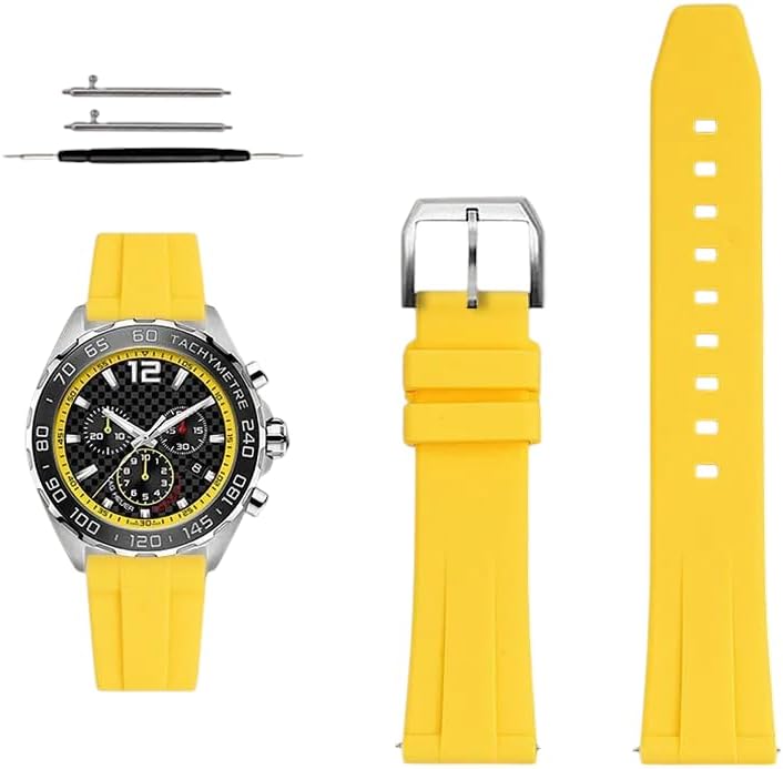 19/20/21/22mm Quick-release silicone strap for TAG Heuer F1 Gulf Aquaracer Carrera Water Ghost Rubber watch band Bracelet