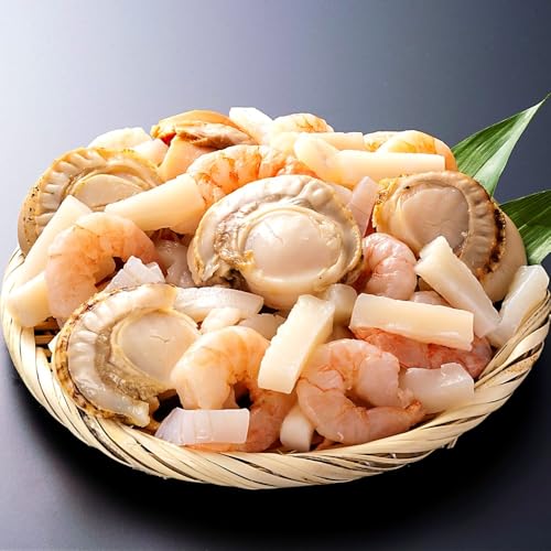 A1328.シーフードミックス計800g(ホタテ、エビ、イカ)