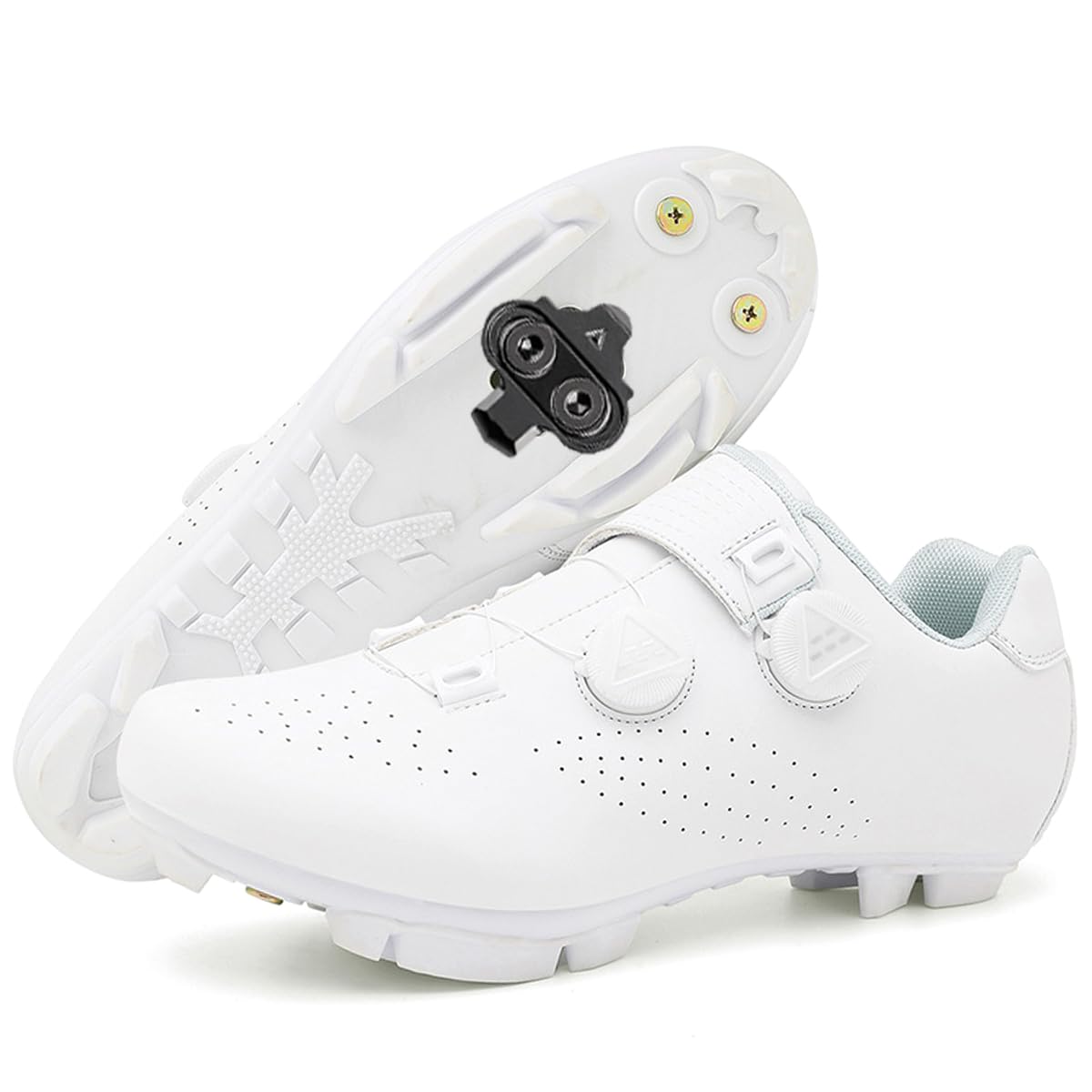 Zapatillas de Ciclismo Montaña para Hombre, Zapatillas Bicicleta | Zapatos de MTB Respirables Antideslizantes Compatibles con SPD System para Deportes al Aire Libre