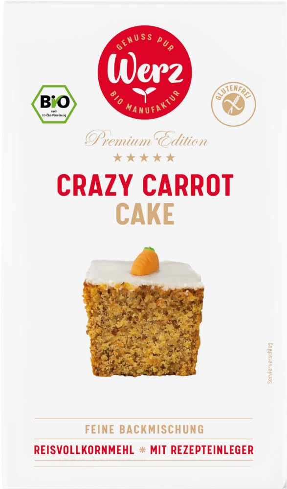 Crazy Carrot Cake, Backmischung, glutenfrei 18 x 500 g