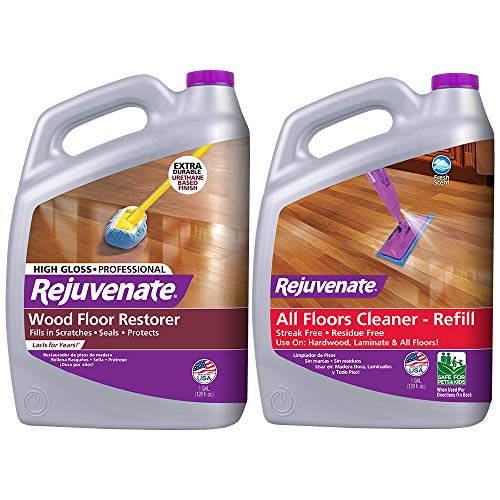 Rejuvenate Professional Wood Floor Restorer and Polish with Durable Finish