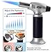 Culinary Blow Torch, Inpher Chef Cooking Torch Lighter, Butane Refillable, Flame Adjustable (MAX 2500°F) with Safety Lock for Cooking, BBQ, Baking, Brulee, Creme, DIY Soldering & more