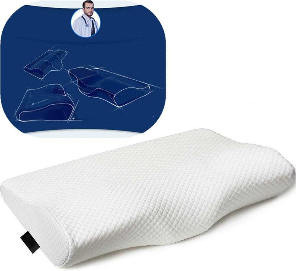 Star Screen Pillow,Cervical Pillow,Pillows in a Variety of Colors,Memory Foam Contour Pillow, Pillows for Neck Pain, Pillow for Side Sleepers, Removable Washable Pillowcase - 50x30x10/6cm