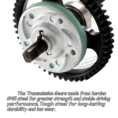 Rcarmumb Steel #45 Differential Gear Slipper Clutch 50T Spur Gear With 15T/17T/19T Pinions Gear Sets For 1/10 Slash 4X4 / Stampede 4X4 / Rustle 4X4. #TOP4