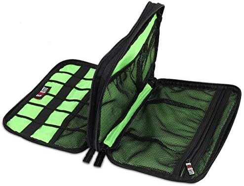 BUBM Universal Electronics Accessories Case Cable organizer Travel Organizer Cord Management Bag Double Layer Black