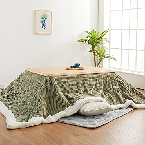 Japanese Heated Table Japanese Kotatsu Table with Heater and Blanket,Wooden Folding Table,Winter Stove Table with Japanese...