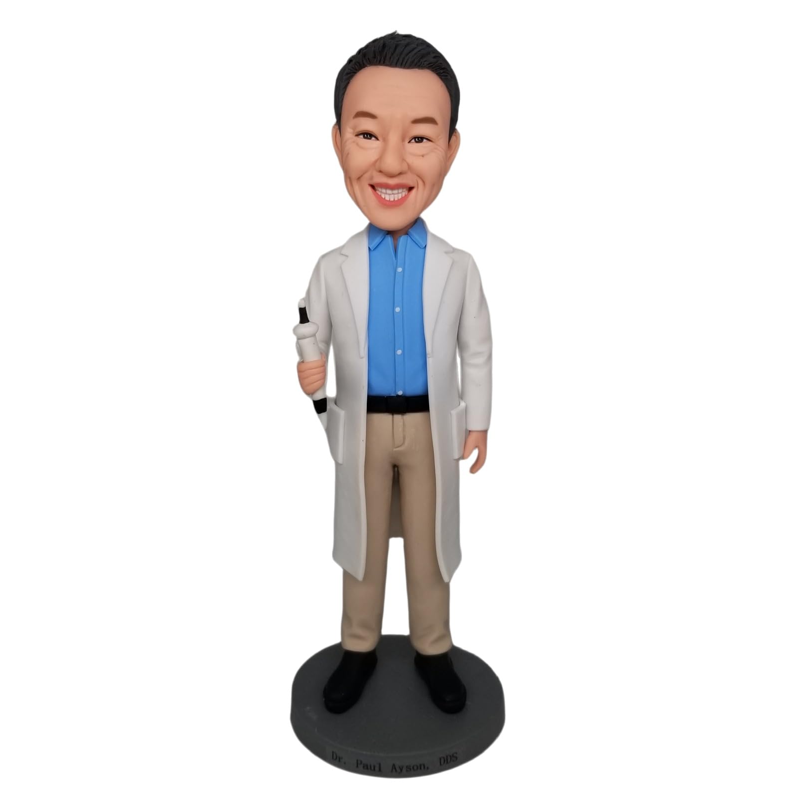Statuetta Bobbleheads completamente personalizzata, scultura in polimero di alta qualità, regalo personalizzato per uomo, medico, amico, regalo fatto a mano per compleanno, Capodanno, San