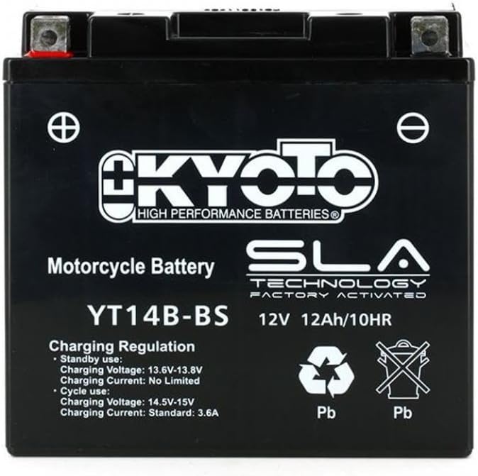 Ft14b-4 Batteria Fulbat A Gel 12v 12ah Moto Scooter Quad Cross Yt14b-4