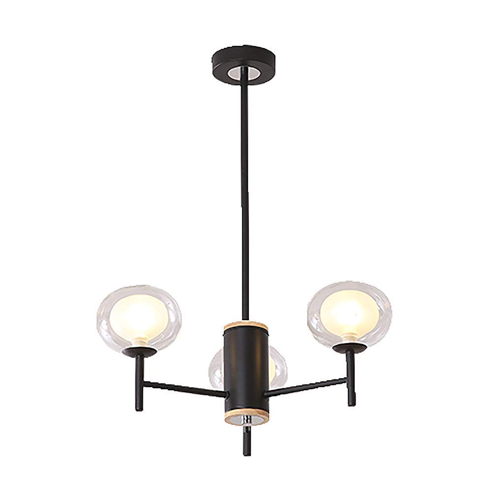 LYMSXAZOU 3Light Adjustable ChandelierMid Century Modern Ceiling Light Fixture for Dining Room & Living Stylish Lighting Design Retro Home Decor Easy Installation