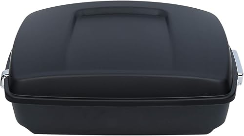 Miniatura 3 de Paquete turístico picado de 10.7 pulgadas, color negro mate, maletero, con pestillos para Harley Touring Road King Electra Street Glide 2014-2023