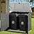 Flamaker 35 Cu. Ft. Resin Storage Shed Outdoor, Large Capacity Storage Box for Garbage Cans with Hooks, Garden Tools, Patio Decorations, Weather-Resistant, Lockable (Black)