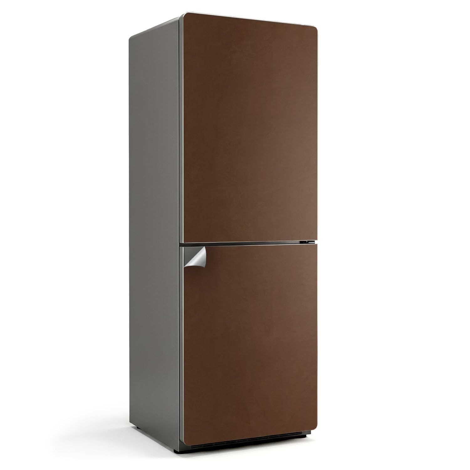 Autocollants pour frigo 70x190 cm marron à haute adhérence et anti-rayures
