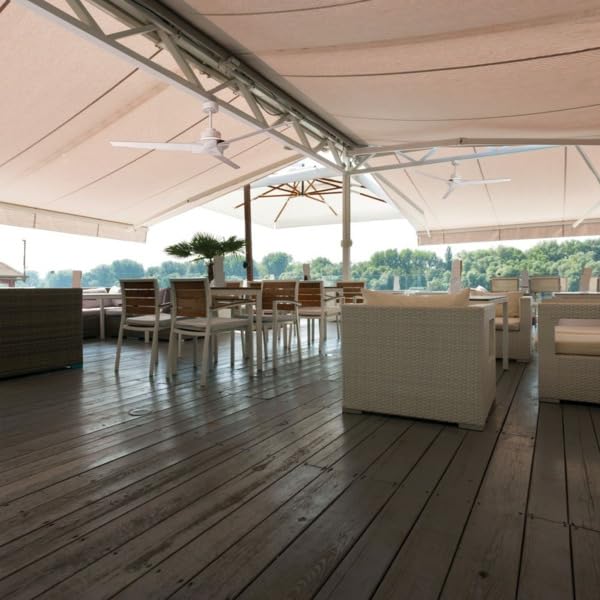 Ventilador de techo Brisa Mini blanco LED 20w con IP44