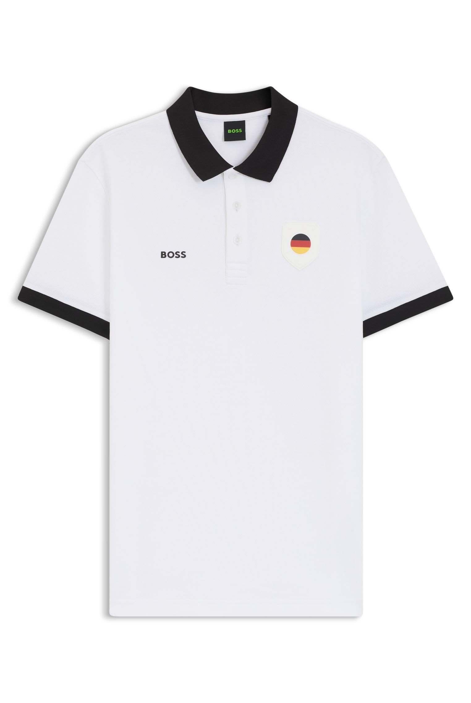 BOSS Mens PL BB BC Lux Paddy Paddy Polo Shirt with Country Flag