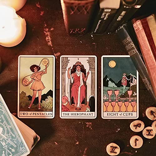 Image of DUNGRANI ENTERPRISE Tarot Card Game 78 Pieces Modern Witch Tarot Cards Decks for Beginners, Classic Traditional Standard Tarot Deck Fortune Telling Game Divination Tools for Adults (Modern Witch)