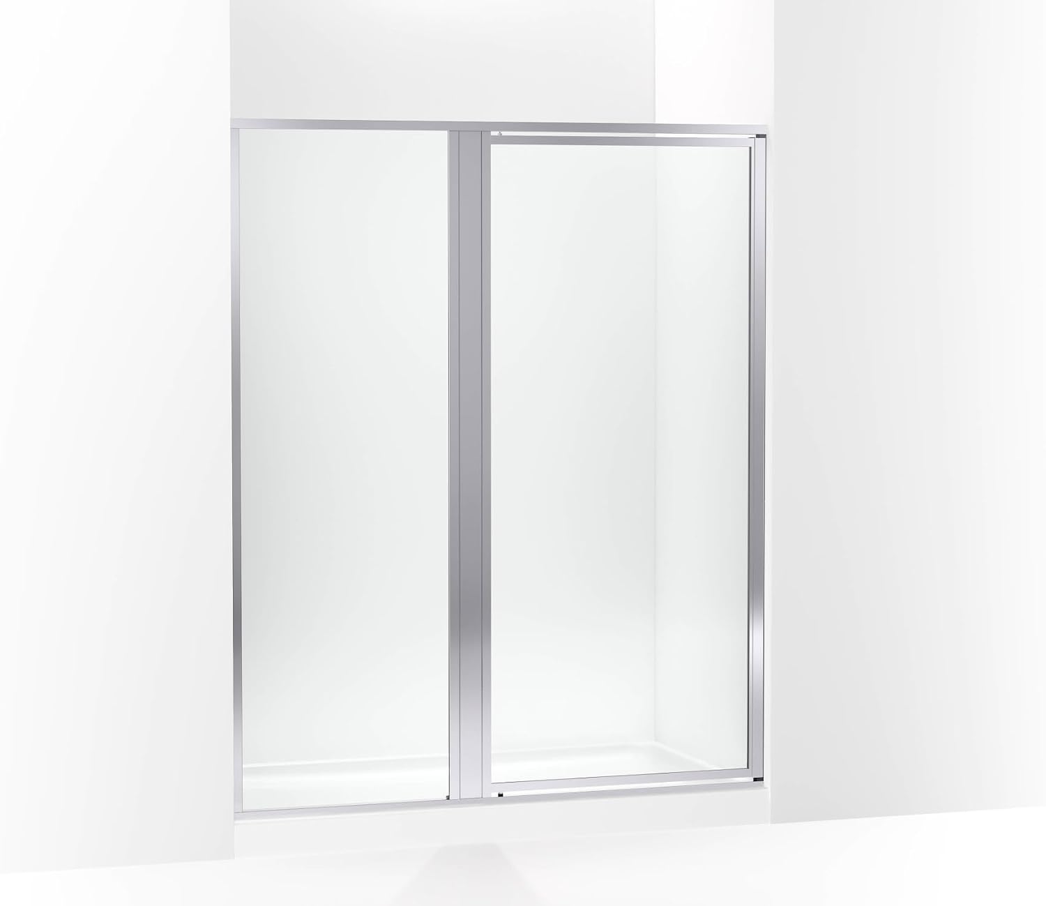 Sterling 33618-3G05-SH Attend™ 72" H Pivot Shower Door with 1/8"-Thick Glass, Bright Silver