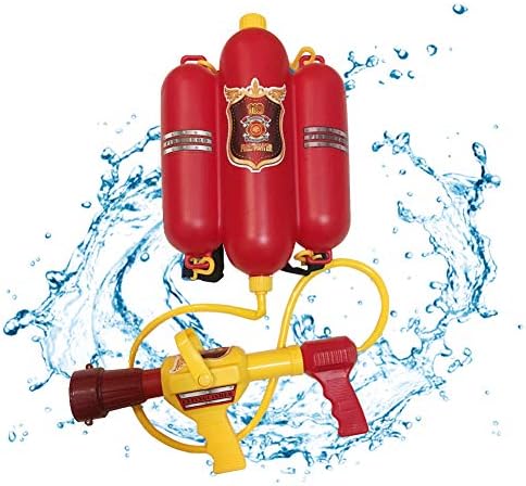 Ancaixin Firefighter Water Blaster Kids Firemen Squirt Guns Backpack Soaker Summer Beach Fight Pool Toy Outdoor for Boys and Girls