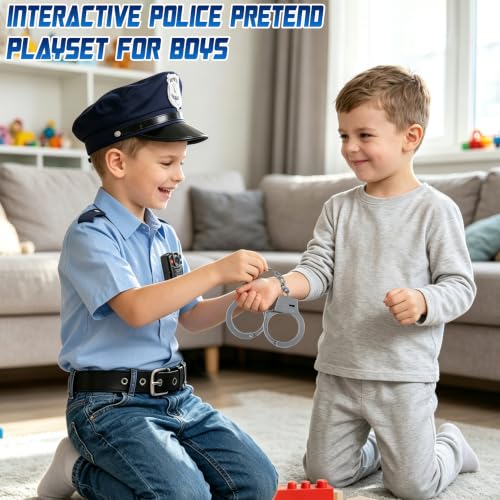Police Toys with Kids Police Accessories, Halloween Dress Up for Kids 3-10 - image 8