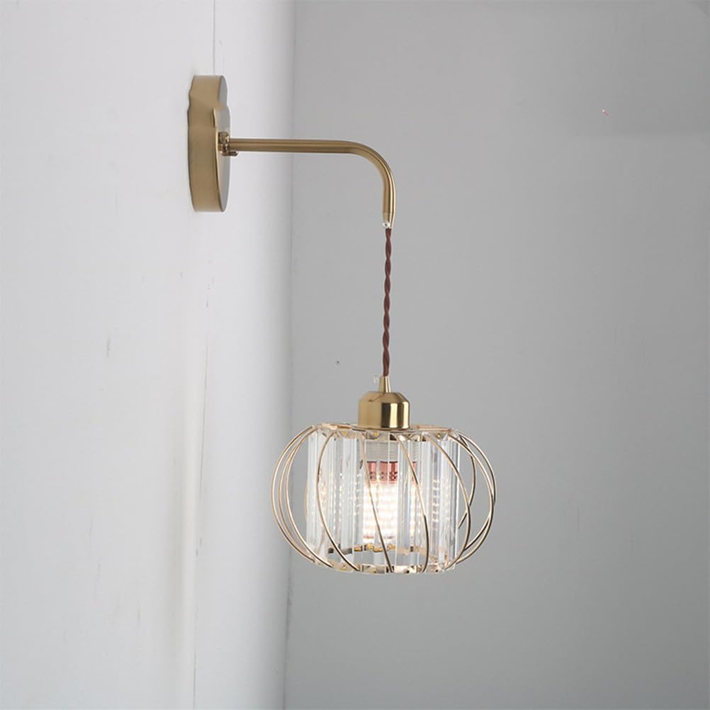 E27 Moderno Cristal lámpara de pared En el interior retro Minimalismo Colgante de luz iluminación de la pared Lámpara de noche Habitación Sala de estar desván decoración