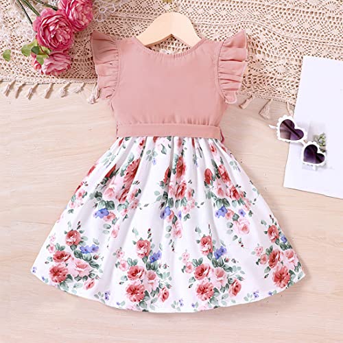 Image of Toddler Girls Tutu Dresses Cute Casual Short Sleeve Dress for Summer Daily Home School Party 2-8T