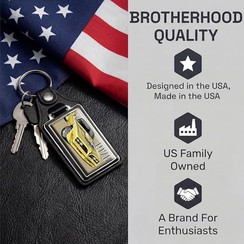 Image of Brotherhood Car Key Chain for Trans Am Firebird - Classic Models Keychain for Men and Women Gift Key Ring