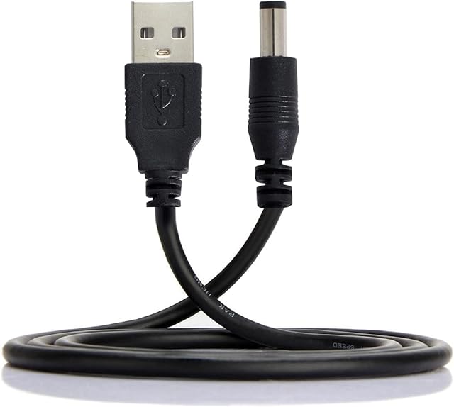 cablecc USB 2.0 A Type Male to 5.5 x 2.5mm DC 5V Power Plug Barrel Connector Charge Cable 80cm