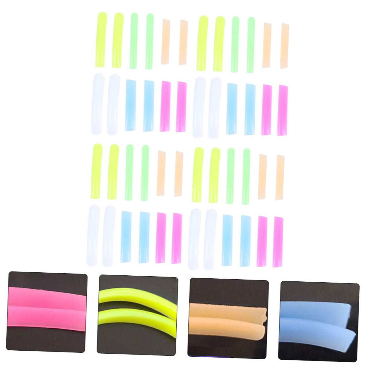 MAGICLULU 72 Pares De Silicona Para Pestañas Suministros Para Permanente De Pestañas Herramienta De Permanente De Pestañas Herramienta De Pestañas Rizado Huizhou Gel De Sílice