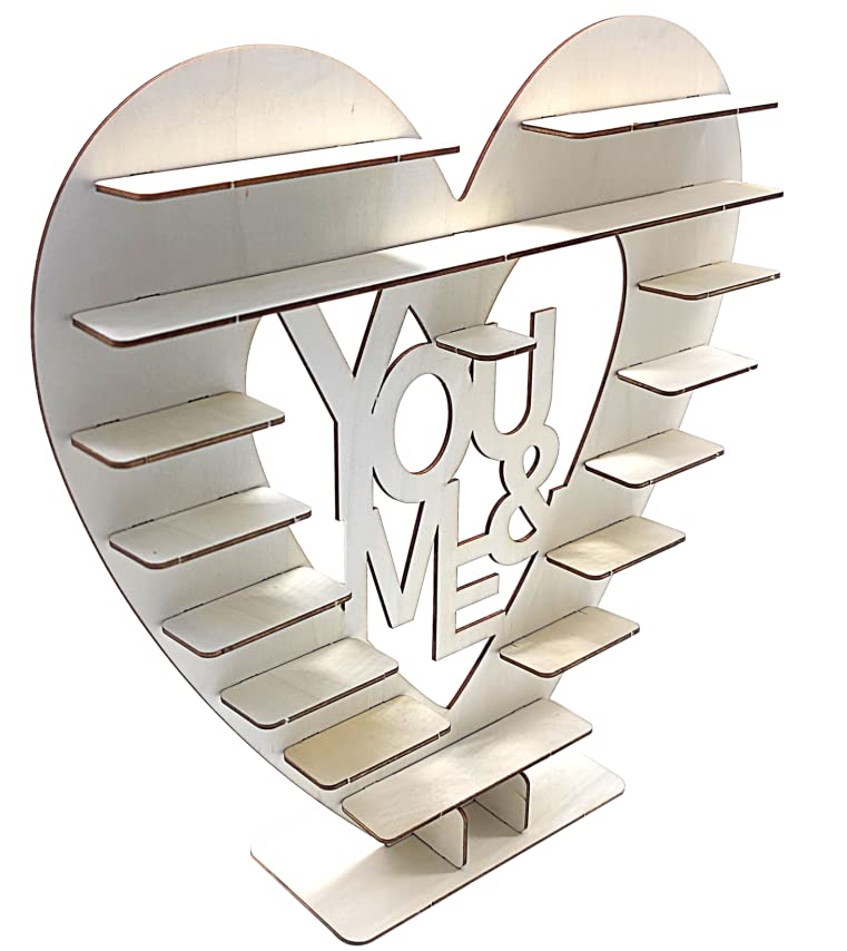Skybook Rocher Ferrero Heart Display Stand, Centrepiece, Perfect for Parties, Weddings & Candy Bar (#5)