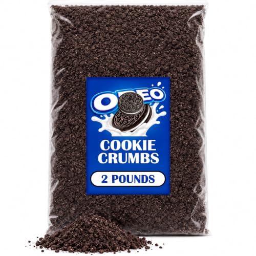 Oreeo Sandwich Cookie Crumbs, 2 Lbs Bulk, Crushed Oreeo Chocolate Flavored Cookie Bits For Dessert Toppings, Milkshakes Mix-In Ingredient And Baking, Bulk Supply For Bakeries And Ice Cream Shops