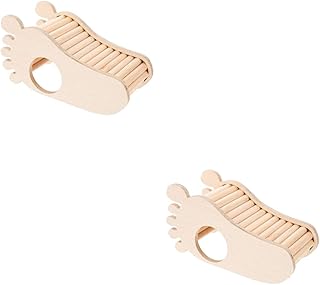 Ipetboom 2 Peças Casa De Esconderijo De Hamster Escada De Rato De Madeira Esconderijo De Hamster Casa De Esconderijo De Hamster De Madeira Brinquedo De Ponte De Hamster De Madeira