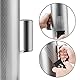 Flexzion Metal Guiro with Scraper Shack 4 x 12 - Round Cylinder Stainless Steel Latin Hand Percussion Instrument with Handle Guiro Musical Training Tool for Jazz Bands, Concerts, Live Performance