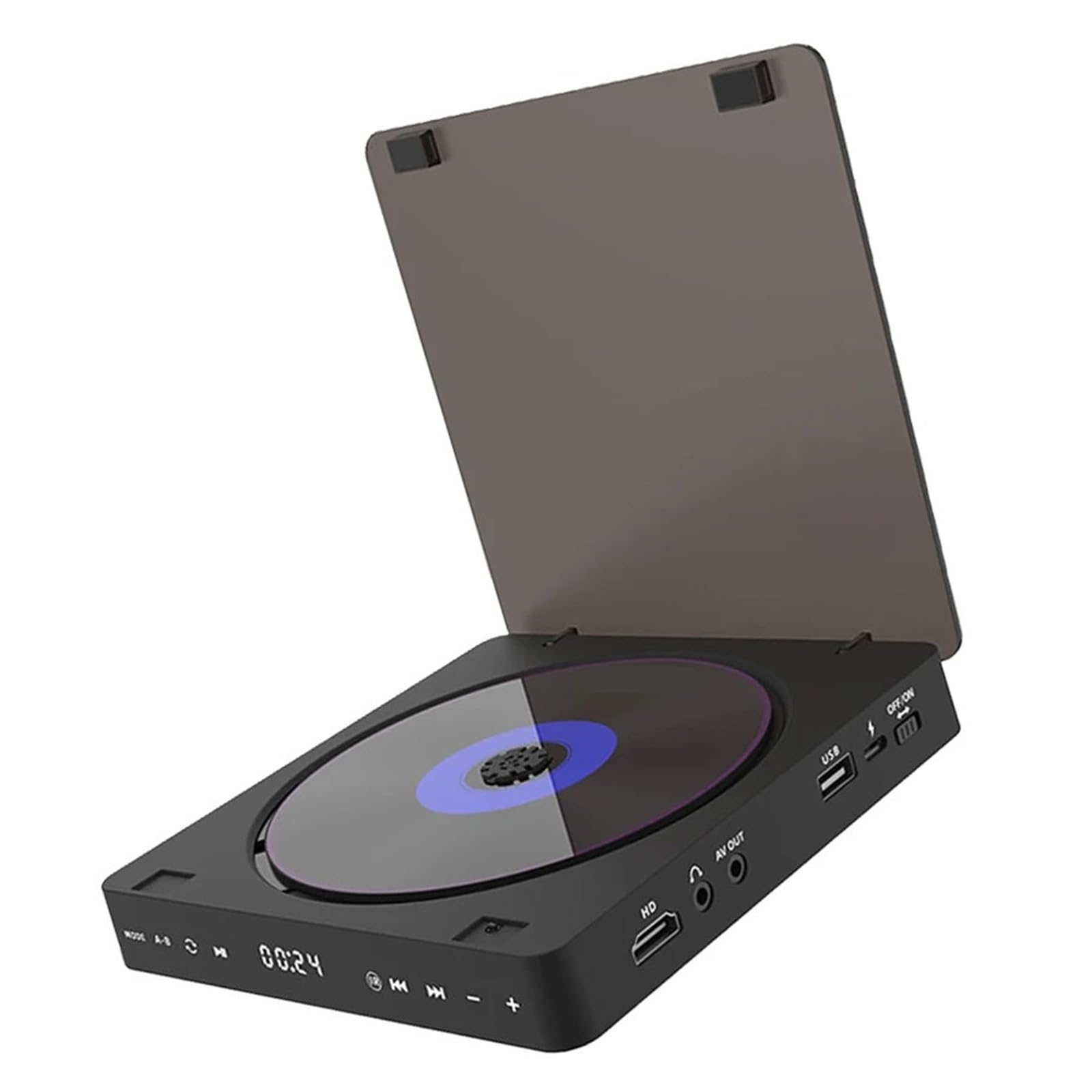 Lettore Dvd Lettore Dvd Ad Alta Definizione Lettore Dvd DomesticoTVbox Lettore Dischi Connessione HDMI AV con Ingresso USB Uscita Cuffie Schermo LED Touch