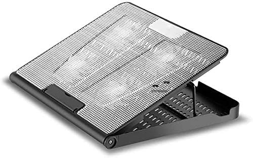 Base enfriadora para laptop con 6 ventiladores ajustable miniatura 5