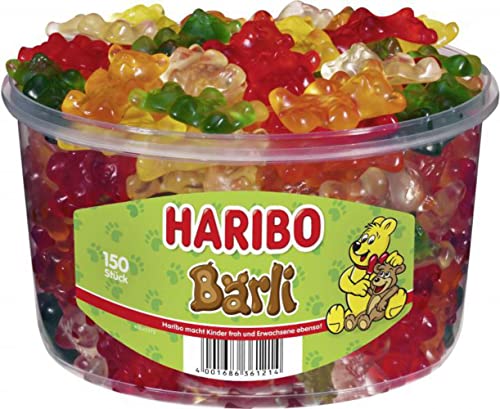 Haribo Baerli ( Bears )Tub -150 pcs miniatura 1