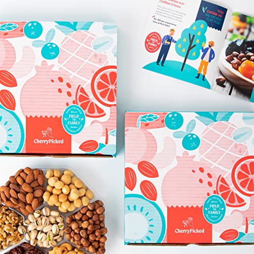 Cherrypicked Christmas Dried Fruit & Nuts Gift Baskets Bundle For Women & Men, Gourmet Holiday Thanksgiving Gifts For Families Prime Corporate Food Delivery Him Her Sympathy Thank You Get Well Basket #TOP4