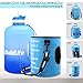 BuildLife Gallon Water Bottle with Straw - 128oz Large Water Bottles with Times to Drink More Daily - BPA Free Motivational Water Bottle 1 Gallon for Sports Outdoor(Blue, 1 Gallon)