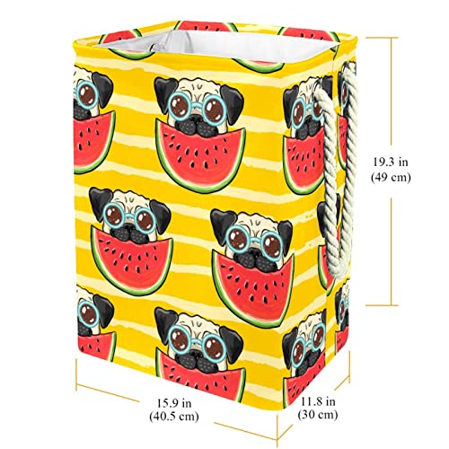 Panier à linge carlin mignon pastèque grand format de rangement en tissu