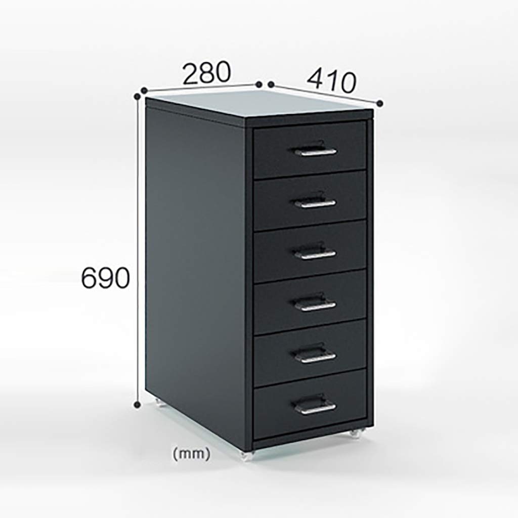 Armadietto portadocumenti in acciaio bianco, 41 x 28 x 69 cm, con serratura e cassetti, per riporre documenti RedOfficeSecure, design moderno
