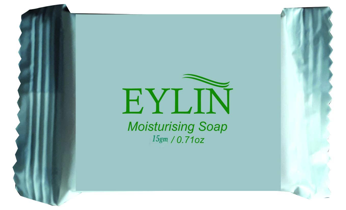 Eylin Moisturizing Body Soap-15 GRAMS ,20 Soaps in 1 packet. 50 packets in 1 cartoon. Total 1000 pcs.